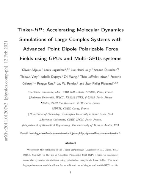 Image result for Tinker Molecular Dynamics Tutorial