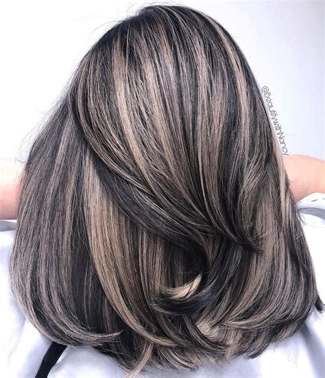 30 Classy Black Hair with Highlights Ideas - Hair Adviser | Dark hair ...