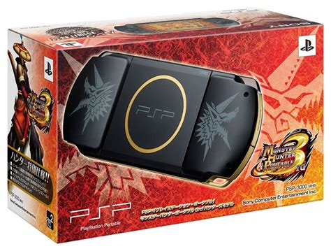 Console PSP 3000 Slim & Lite Édition Monster Hunter 3 (import japonais ...