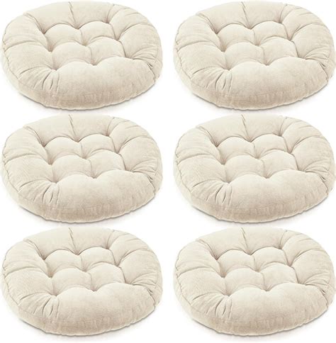 Amazon.com: Jerify 6 Pcs Round Floor Pillows Cushions 22 x 22 Inch ...