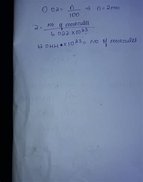 1 mole of any substance contains 6.022*10^23 atoms/molecules.Number of ...