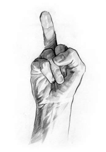 Middle Finger Stock Illustration - Download Image Now - iStock