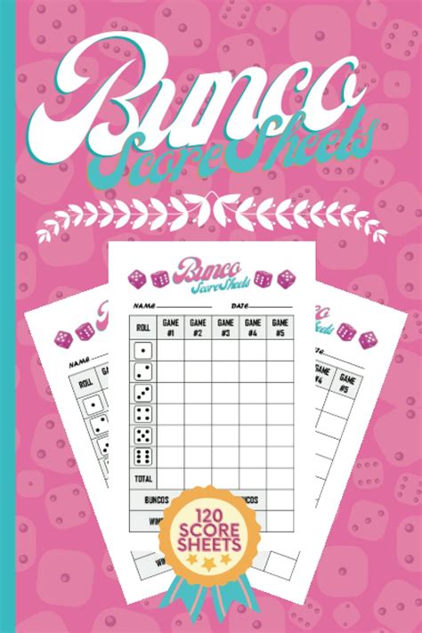 Bunco Score Sheets 120 Score Pads For Scorekeeping Bunco Score ...