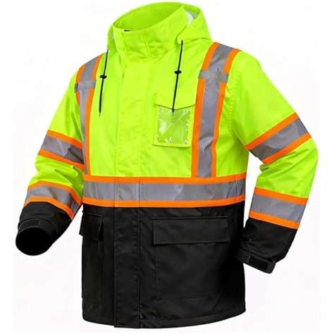 FATONE Hi Vis Rain Jacket Waterproof Rain Gear, India | Ubuy