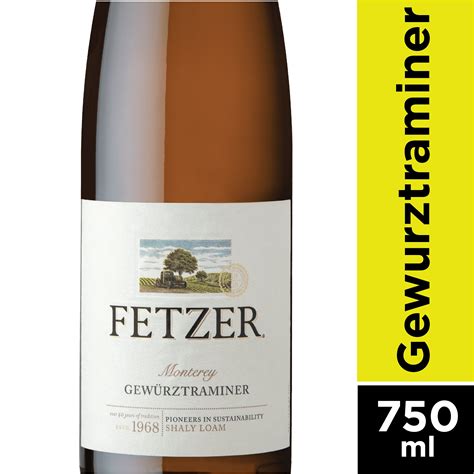 Fetzer Gewurztraminer California White Wine 750ml, Off-Dry Aromatic, 11% ABV - Walmart.com