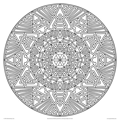 Geometric Coloring Pages at GetColorings.com | Free printable colorings ...