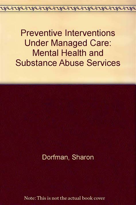 Buy Preventive Interventions Under Managed Care: Mental Health and ...