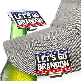 "Let's Go Brandon" Patriotic Hat Clip Bottle Opener - Show Your Support ...