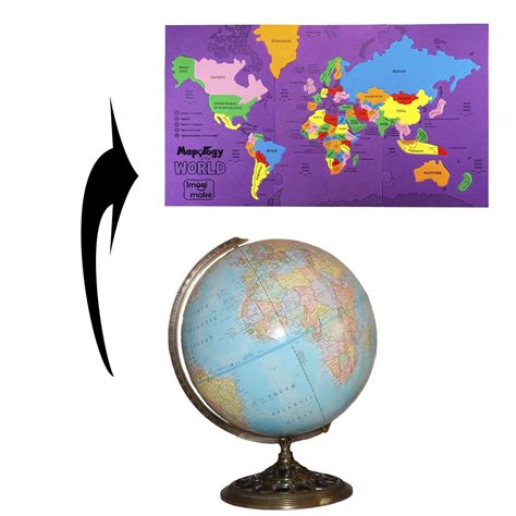Buy Imagimake: Mapology World- World Map and its Countries- Learning ...