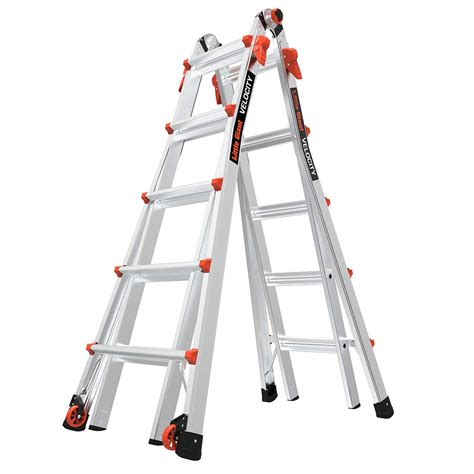 Little Giant Ladders, Velocity with Wheels, M22, 22 Ft, Multi-Position ...