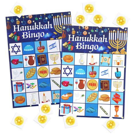 Buy Hanukkah Bingo Game Hanukkah Decorations, Hanukkah Bingo Cards with ...