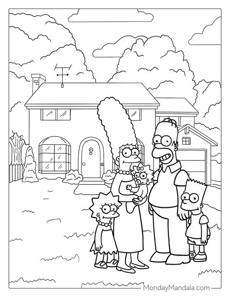 Simpsons Colouring In Pages