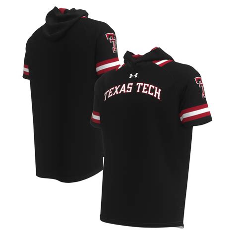 Men's Under Armour Black Texas Tech Red Raiders Shooter Raglan Hoodie T ...