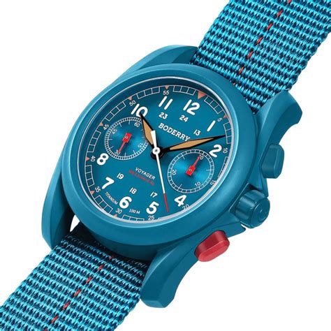 VOYAGER Chronograph - Titanium Mechanical Field Watch, 100M Water Resi ...