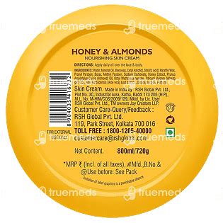 Joy Honey And Almonds Nourishing Skin Cream 800 Ml - Uses, Side Effects ...