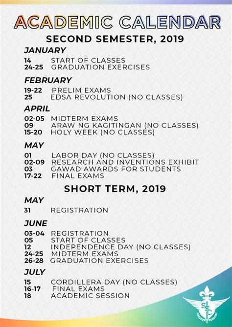 [REVISED ACADEMIC CALENDAR]... - SLU Supreme Student Council | Facebook