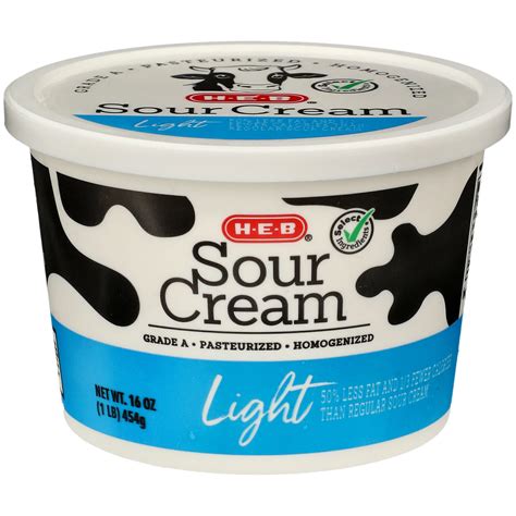 H-E-B Light Sour Cream, 16 oz | Central Market - Really Into Food