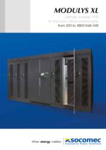 Power Conversion, Availability & Correction - from 200 to 4800 kVA/kW ...