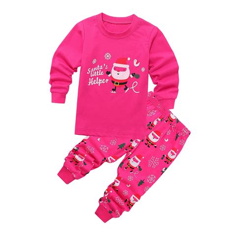 TAIAOJING Baby Girl Boy Clothes Set Pajamas For Christmas Santa Claus ...