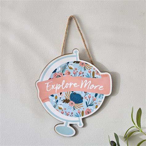 Buy Garnet Interior Wooden Travel Hanging Wall Accent from Home Centre ...