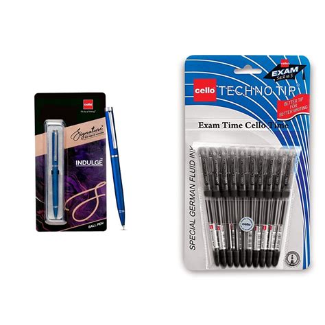 Cello Signature Indulge Ball Pen & Cello Technotip Ball Pen Set (Pack ...