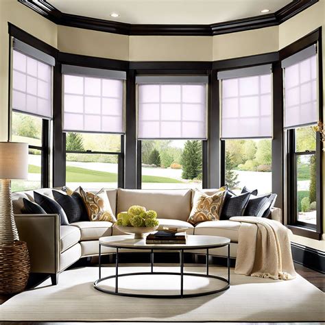 Bay Window Roller Shades
