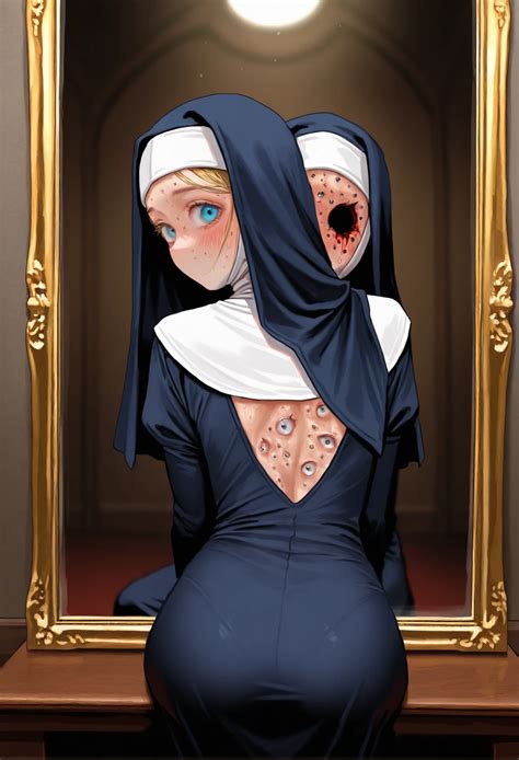 1girl, solo, blush, sweaty, sitting, cowboy shot, (trypophobia - SeaArt AI