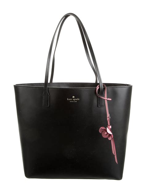 Kate Spade New York Leather Tote Bag - Black Totes, Handbags ...