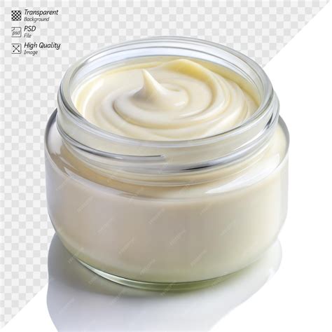 Glass Jar With Cream Mockup Psd