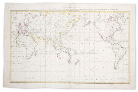 Carte Generale offrant les decouvertes faites par le Capitaine Jacques ...