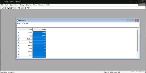 Pymodbustcp 的图像结果