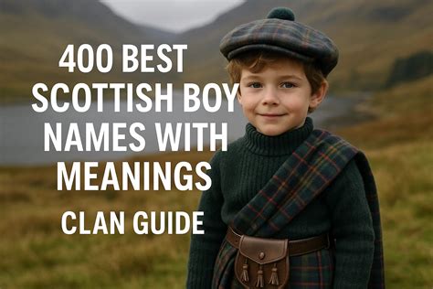 400 Best Scottish Boy Names with Meanings: Clan Guide