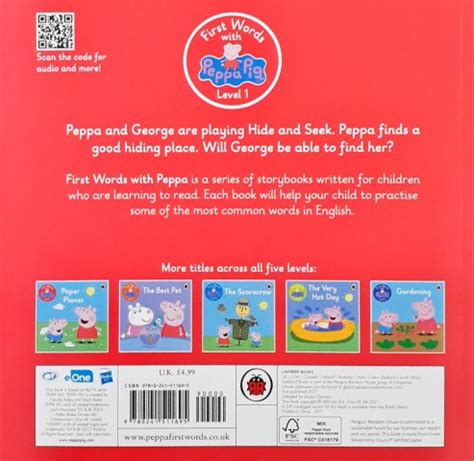 First Words with Peppa Pig Level 1 Hide and Seek (Large PB) – Books and You