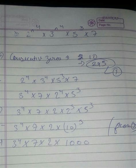 if the prime factorisation of a natural number n is 2^4*3^4*5^3*7 ...