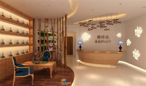 惠州spa会所装修设计 新中式风格
