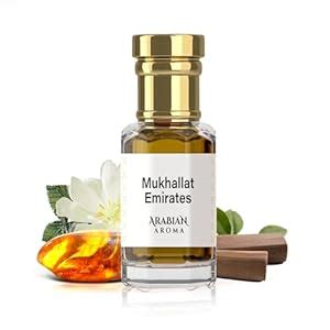 Arabian Aroma Mukhallat Emirates Attar | Amber & Oudh Fragrance ...