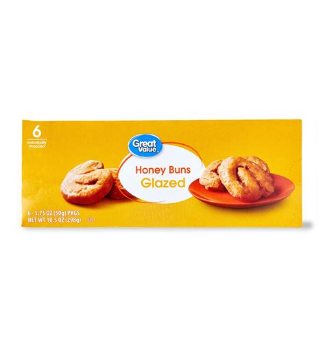 Great Value Glazed Honey Buns, 10.5 oz, 6 Count India | Ubuy