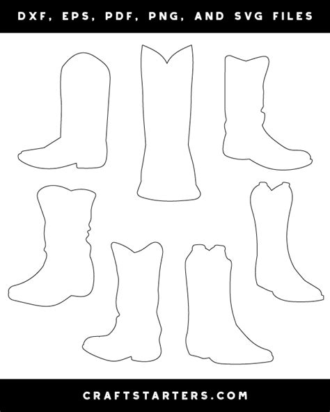 Printable Cowboy Boot Pattern 的图像结果