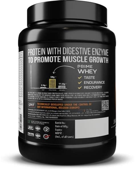 QNT Prime Whey, 100% Whey Protein with whey Isolate, 1kg, Coffee ...