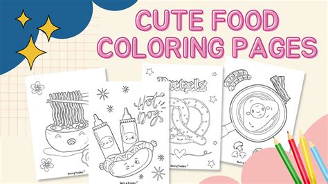 Kids Printable Coloring Pages Food 30 Food Coloring Pages (Free PDF