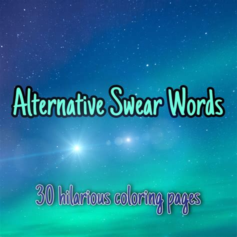 Alternative Swear Words Coloring Pages - Etsy
