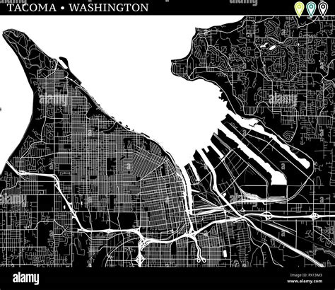 tacoma 地図 _ タコマ ワシントン州 地図 – ZJBWUF