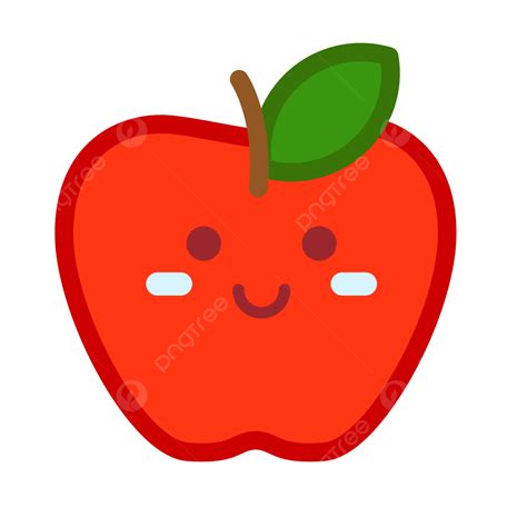 Clipart Apple With Face Clipart
