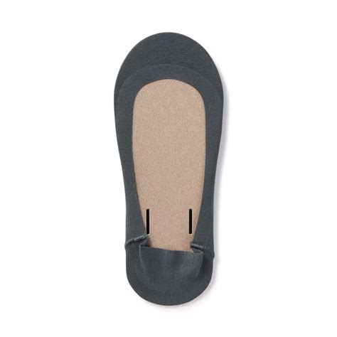 Cotton Blend Low-rise No-show socks with Heel Grip