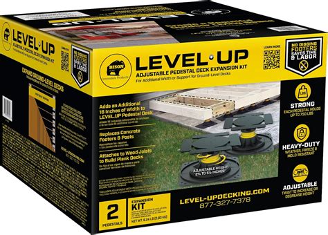 Amazon.com: Bison Level.Up System Adjustable Deck Pedestal Joist ...