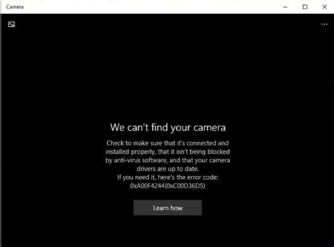 Windows Camera App Error Code 0Xa00f4244 Fix 的图像结果