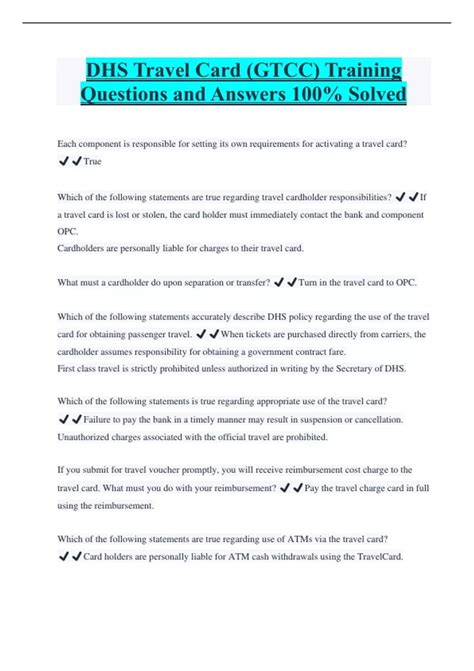 DTS Travel Card 101 Programs & Policies - Travel Card Program ...