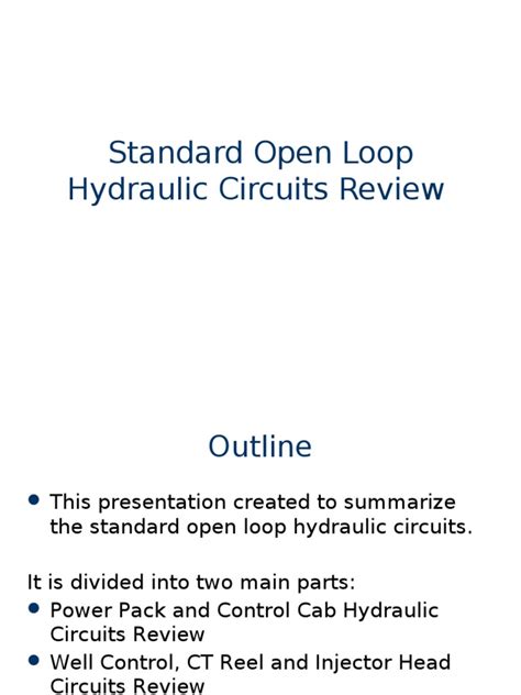 Image result for What Is Function of Open Loop Hydraulic System
