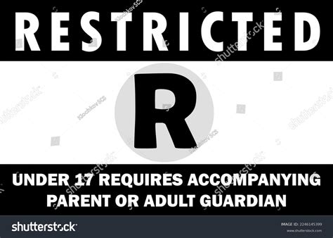 Rating R Sign Symbol Content Not Stock Vector (Royalty Free) 2246145399 ...