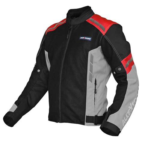 Allextreme TURBO Bike Riding Jacket Mesh Fabric Racer Motorcycle Armour ...